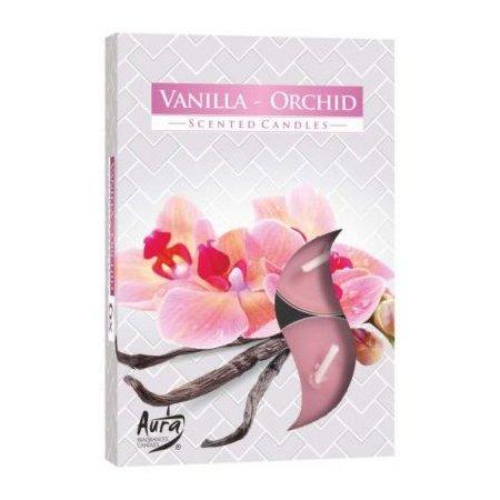 Vonné čajové sviečky Vanilla & Orchid 6ks