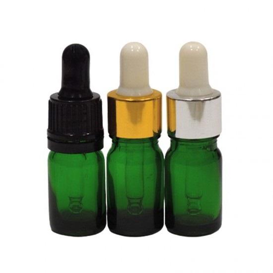 Zelená sklenená fľaša s pipetou 5ml