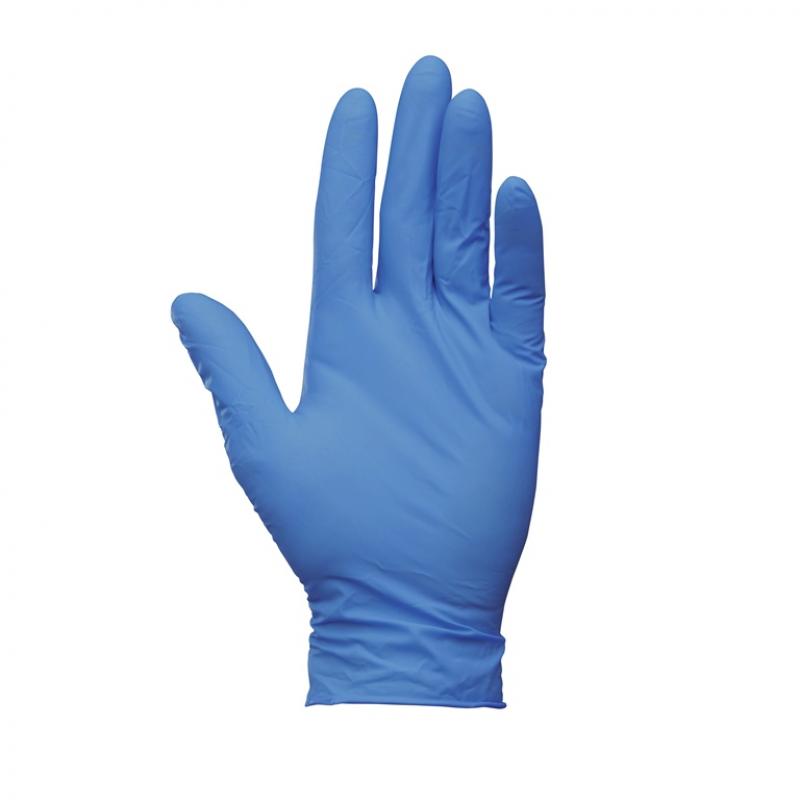 Modré nitrilové rukavice L - 1 pár