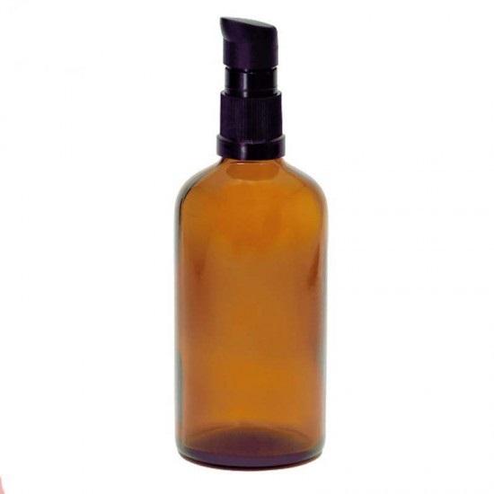 Hnedá fľaša s pumpičkou - rôzne veľkosti