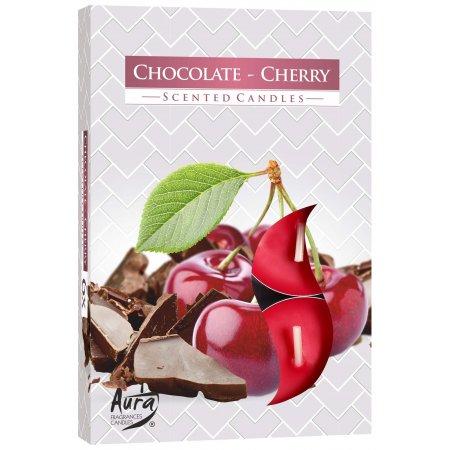 Vonné čajové sviečky Chocolate Cherry 6ks