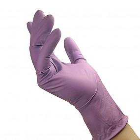 Fialové nitrilové rukavice M - 1 pár
