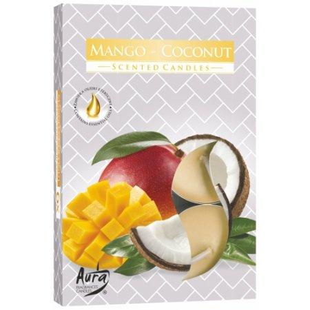 Vonné čajové sviečky Mango coconut 6ks