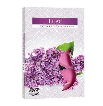 Vonné čajové sviečky Lilac 6ks