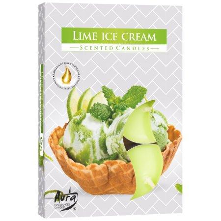 Vonné čajové sviečky Lime ice cream 6ks