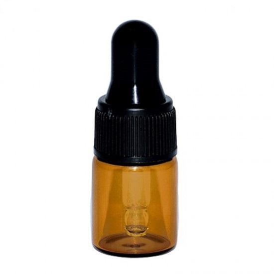 Hnedá sklenená fľaša s pipetou 2ml