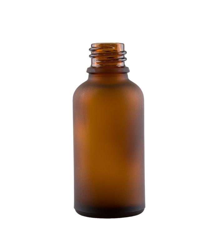Hnedá sklenená fľaša s rôznym uzáverom 30ml