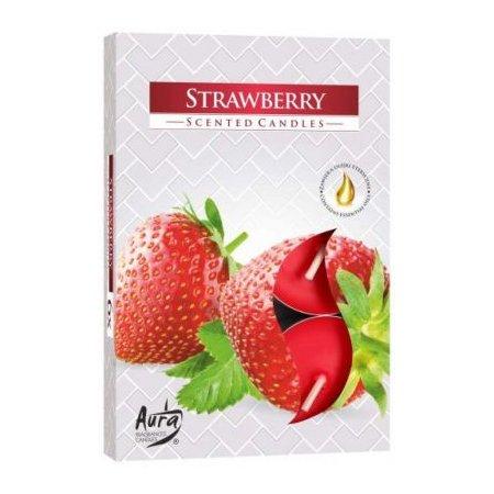 Vonné čajové sviečky Strawberry 6ks