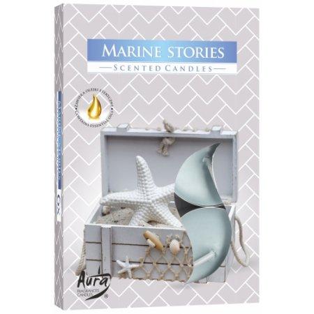 Vonné čajové sviečky Marine stories 6ks