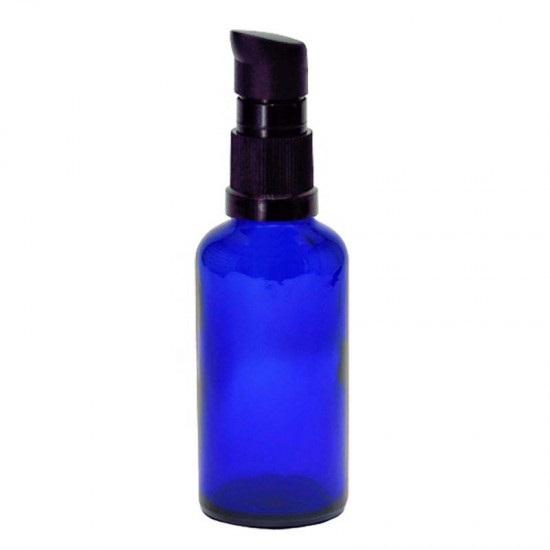 Modrá fľaša s pumpičkou - rôzne veľkosti