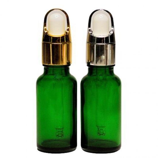 Zelená sklenená fľaša s pipetou 20ml
